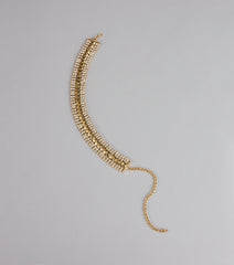 Double Dazzle Rhinestone Choker