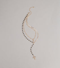 Soft Focus Shine Beaded Necklace