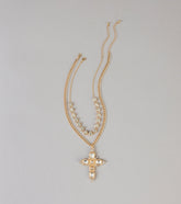 Double Take Rhinestone Necklace Set