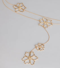 Daisy Drip Flower Belly Chain