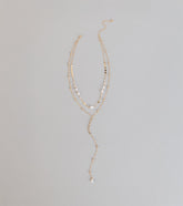 Effortlessly Elevated Pearl Beaded Lariat Necklace