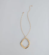 Effortlessly Bold O-Ring Pendant Necklace