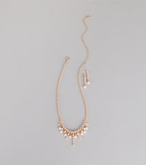 Candlelight Glam Necklace And Earrings Set