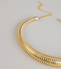 Elevated Drama Coiled Statement Necklace