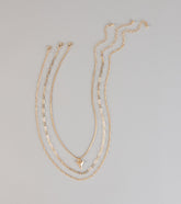 Subtle Bite Tooth Charm Three Pack Necklace Set