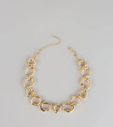 Heart On Lock Statement Necklace
