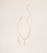 Delicate Drip Rhinestone Jewelry Set