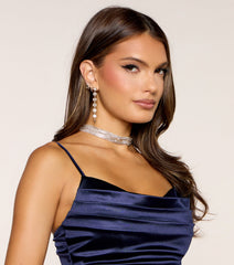 Glam Girl Layered Rhinestone Necklace