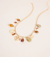Mood Board Stone Charm Necklace