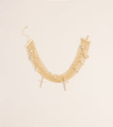 Little Bit Extra Cross Charm Layered Chain Necklace