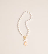 Layered Luxe Pearl Toggle Necklace