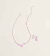 Flourish Necklace And Earrings Set