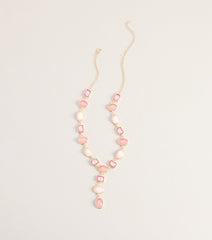 Sunset Mood Resin Stone Necklace
