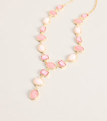 Sunset Mood Resin Stone Necklace