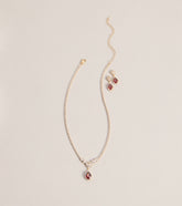 Luxe Sparkle Rhinestone Necklace And Earrings Set
