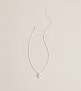Pretty Sparkle Rhinestone Heart Necklace And Stud Earrings Set