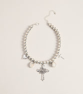 Cross My Heart Charm Necklace