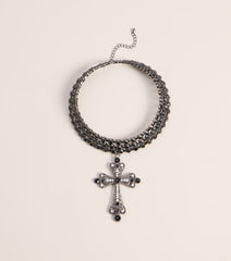 Midnight Revival Cross Choker