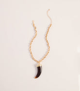 Wild Charm Tooth Pendant Necklace
