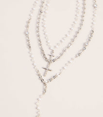 Storyline Layered Cross Necklace