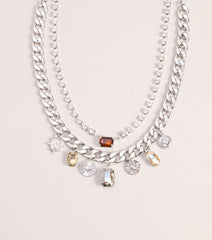 Charm Stack Layered Necklace