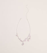 Radiant Cubic Zirconia Necklace And Earrings Set