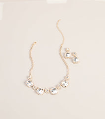 Grand Entrance Rhinestone Jewelry Set