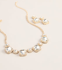 Grand Entrance Rhinestone Jewelry Set