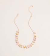 Gem Trail Teardrop Necklace