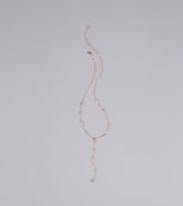 Best Version Of Me Rhinestone Lariat Necklace