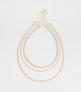 Keep It Edgy Three-Pack Necklace Set
