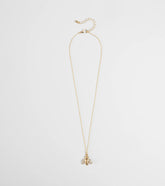 Cute Glamour Rhinestone Bee Charm Necklace