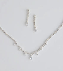 Stunning Pair Necklace And Earrings Set
