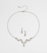 Gorgeous Elegance Necklace And Earrings Set