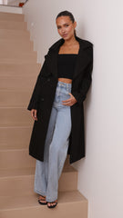 Byron Trench Coat - Black