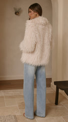 Chantelle Fur Jacket - Cream