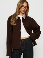 Soraia Workwear Jacket Brown
