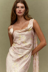BHLDN Isla Scarf Printed Maxi Dress