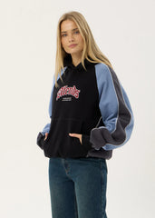 AFENDS Mens Occupancy - Paneled Boxy Hood - Black