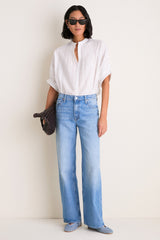 Light Blue Godea Flats