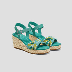 Round-Toe Wedge Sandals (Sally Pro)