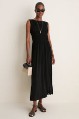Black Leather Perry Sandals