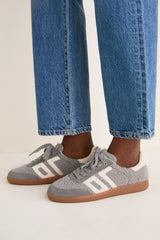 Sea White Teddy Sneakers