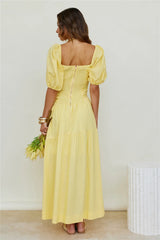 Glaring Sunbeam Maxi Dress Yellow