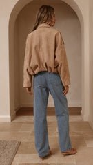 Leela Bomber Jacket - Camel