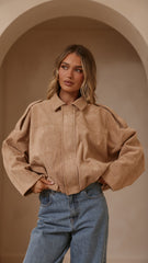 Leela Bomber Jacket - Camel