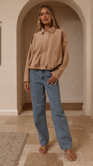 Leela Bomber Jacket - Camel