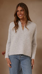 Kouvr Knit Sweater - Grey