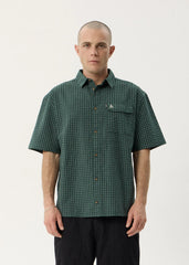 AFENDS Mens Reverb - Short Sleeve Shirt - Pine Check