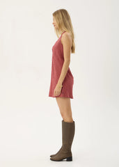 AFENDS Womens Montana - Halter Mini Dress - Indy Rose Check